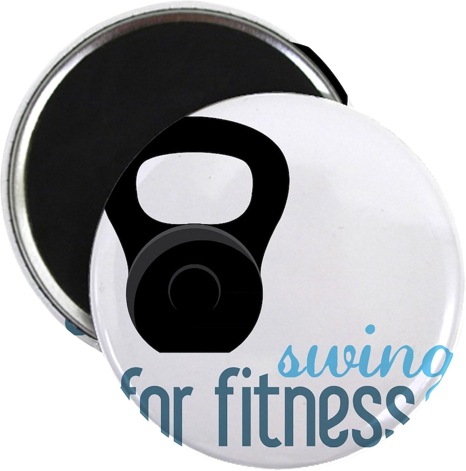 CafePress Swing For Fitness Magnet 2.25" Round Magnet, Refrigerator Magnet