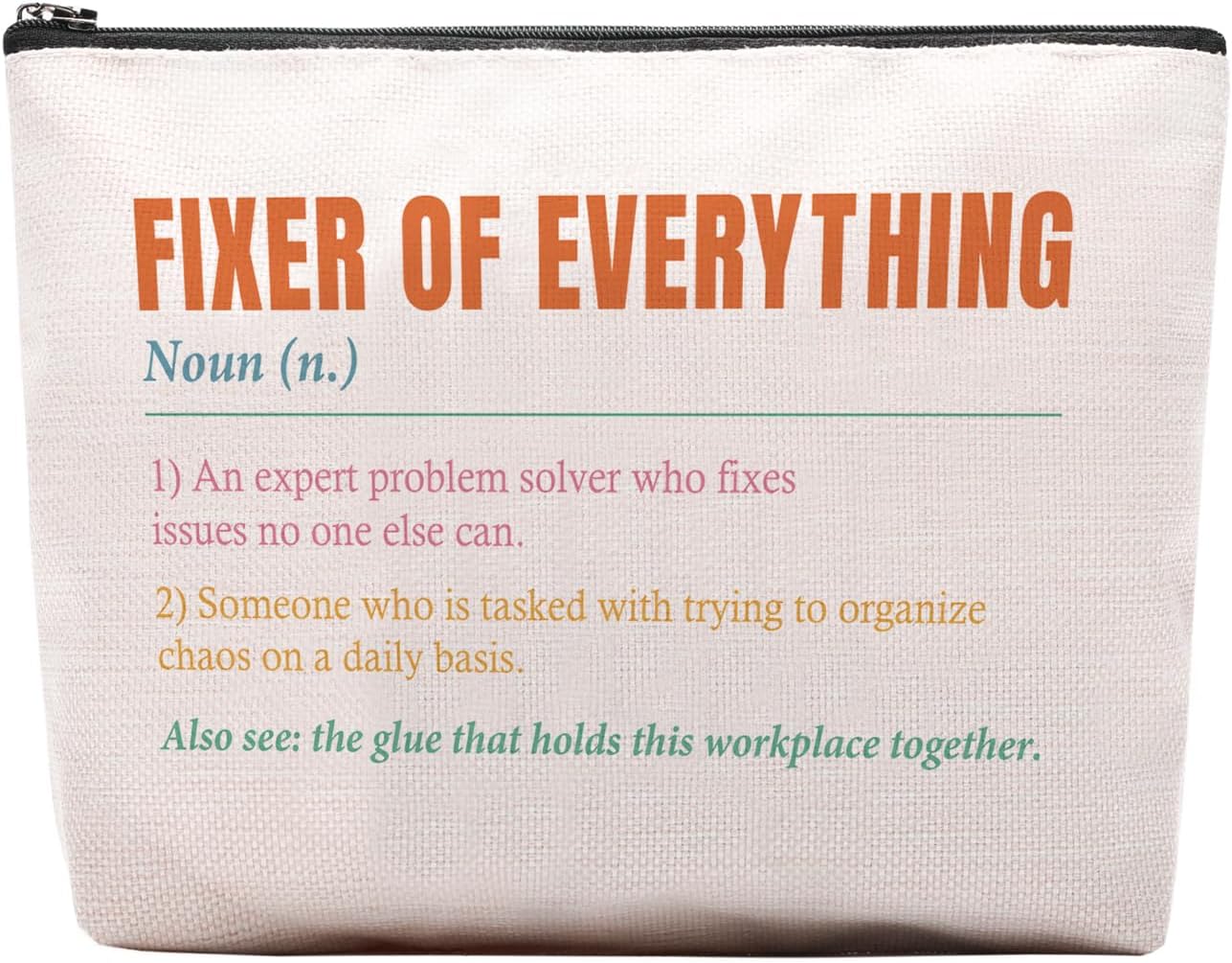 Fixer of Everything Makeup Bag, Boss Birthday Gift...