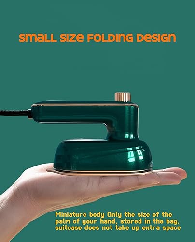 Miniatura 3 de Plancha de ropa rotativa, 2 en 1, plancha giratoria portátil de mano, plancha de vapor para ropa, cortinas, sábanas y fundas de almohada, plegable