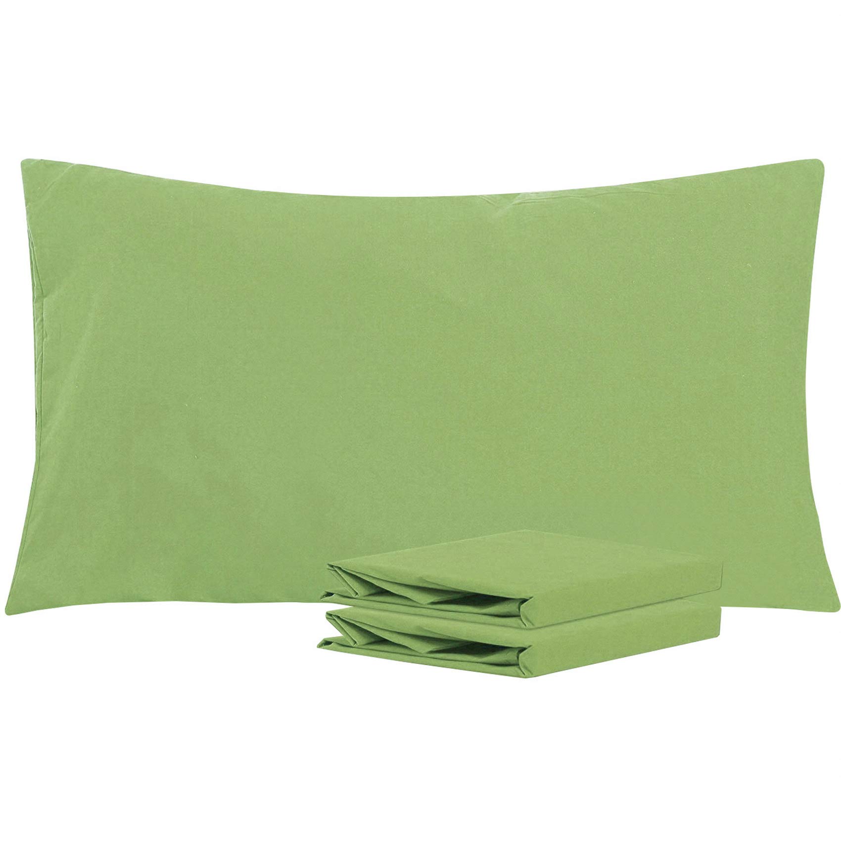 NTBAY King Microfiber Pillowcases, 2 Pack, 20 x 36, Sage Green | Soft Brushed Microfiber with Envelope Closure, Set of 2 King 20 x 36 Inch Pillowcases, Pillow Inserts Not Included
