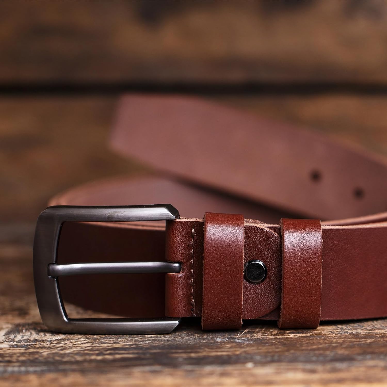 Single Prong Belt Buckle Metal Center Bar Square Replacement Buckle Fit for Belt Purse Making Leather Hardware - Image 5