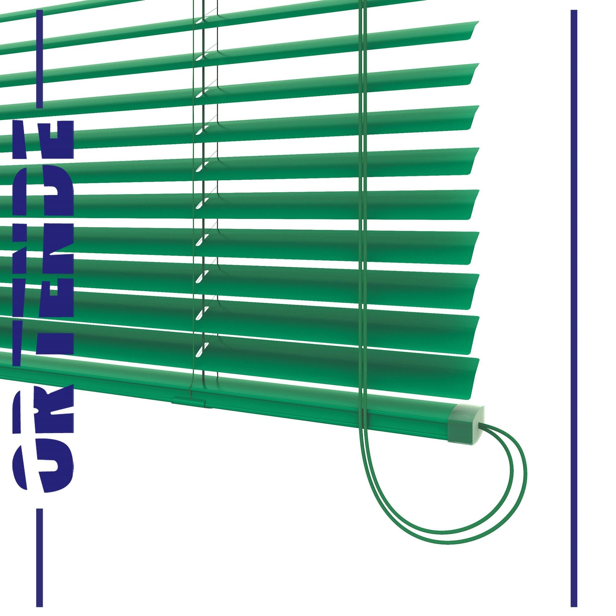 OR TENDE - Tenda Veneziana da 35 mm 50x300 cm Su Misura Personalizzata con Nastro in Corda per esterno ed interno Made in Italy