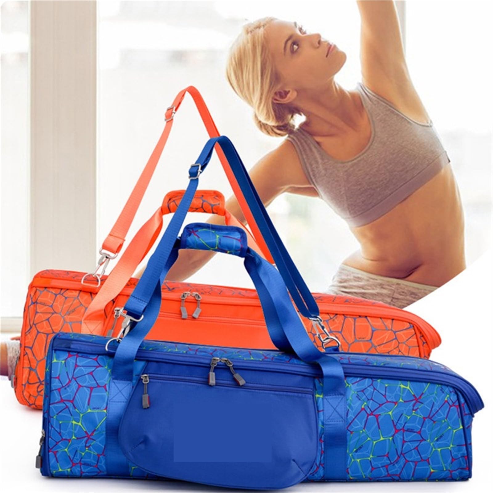 Borsa da Yoga Pacchetto Portatile Custodia for Tappetino for Pilates Borsa Sportiva Multifunzionale di Grande capacità