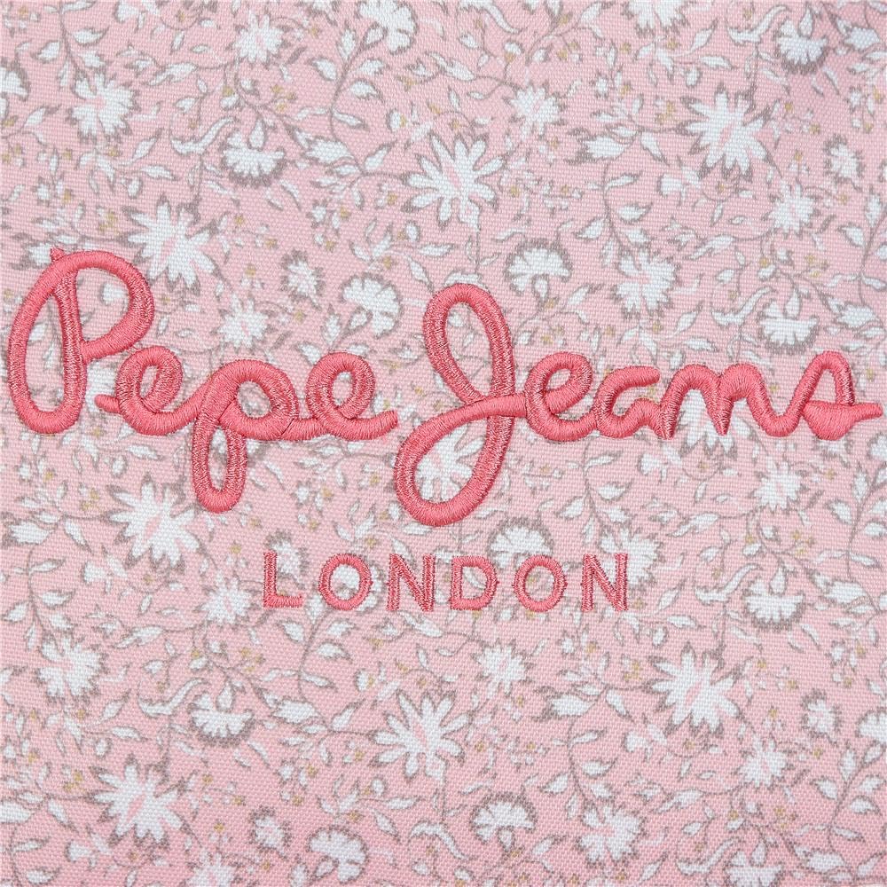 Pepe Jeans Mia Mochilas casual, mochila escolar rosa claro portaordenador, varios compartimentos, fabricada en Poliéster de Joumma Bags