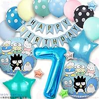 アルバム飾り　風船　オーダー受付中( ＾∀＾) バルーン 数字7 レインボー風船70cm 誕生日 パーティ 飾りつけ