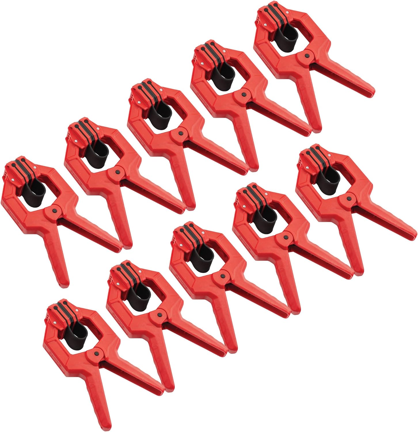 Woodpeckers BANDCLAMP-10P Edge Band Spring Clamps, 10-Pack 3" Non-Marring Anti-Slip for Woodworking, Cabinetry, Trim