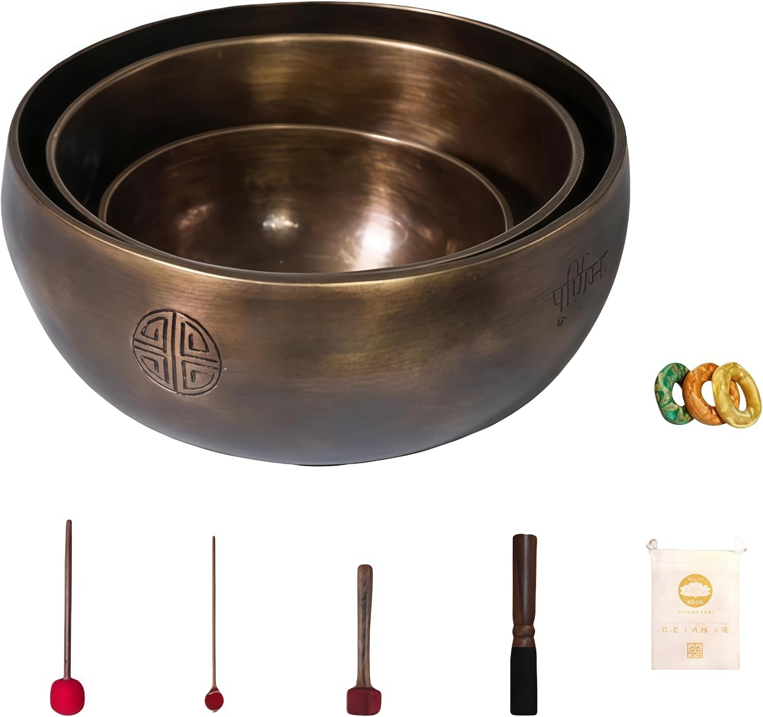 Set de Cuencos Tibetanos para Meditación y Sanación