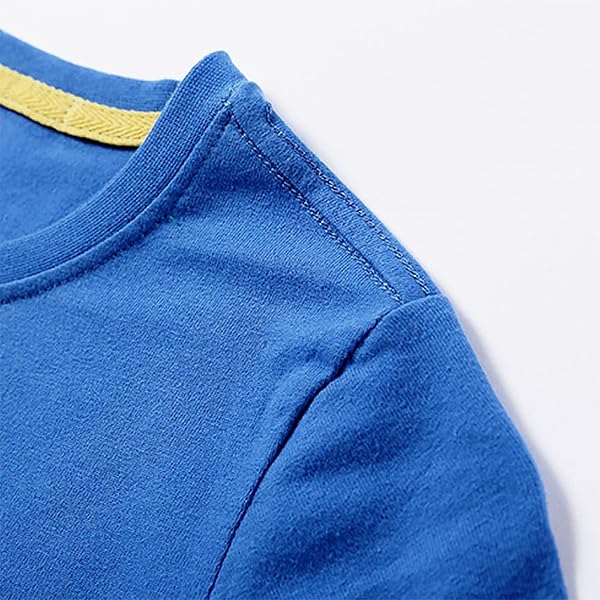 Kids Solid Color Short Sleeve T-Shirts for Boys Girls Summer Crewneck Basic Tee Shirt Toddler Baby Undershirt Tops - 4