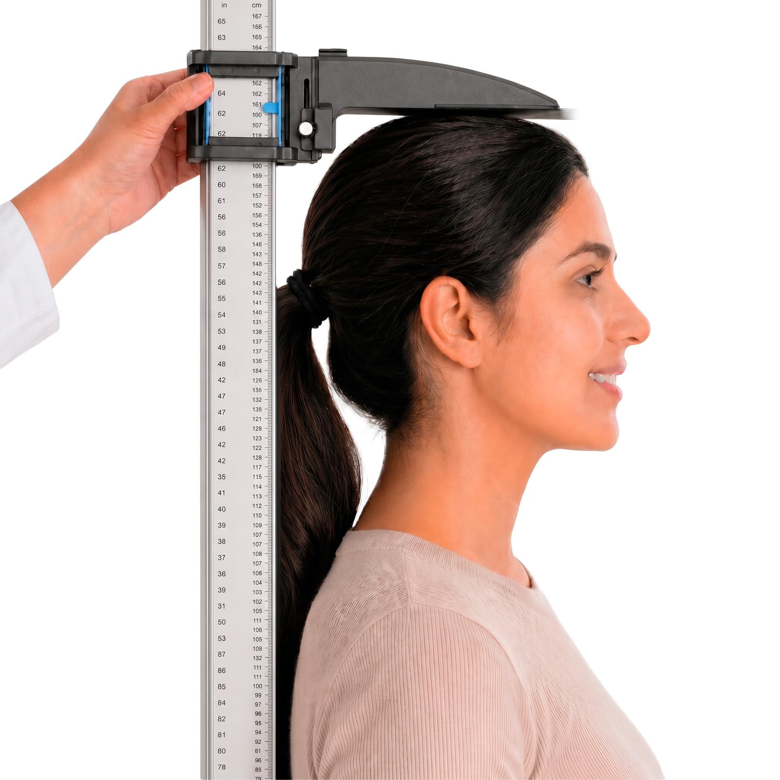 Stadiometer S100 Stadiometro Portatile per la Misurazione Dell Altezza | 20-210 CM, Autoportante per Adulti e Bambini, Uso Medico e Professionale, Struttura e Stabile, Facile da Usare