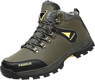 Par de mujeres hombres botas de senderismo zapatos de algodón corto botas de nieve impermeables zapatos hombres