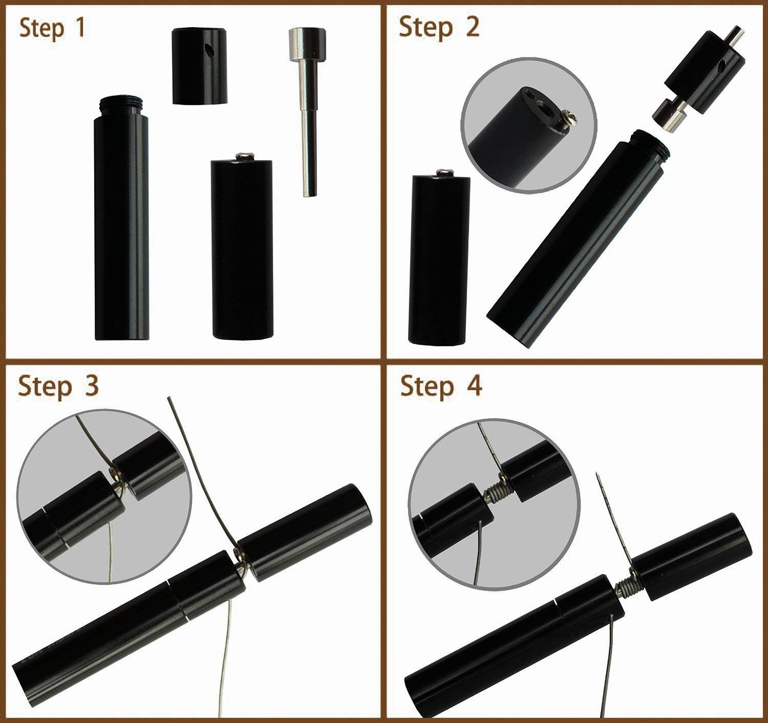 Leeko Jig Coil Bobina Tools Kit di strumenti fai da te E-C, set completo di accessori per il fasciatoio, con ohm, pinze, forbici, cacciavite, pinzette in ceramica/gomito, con filo riscaldante A1