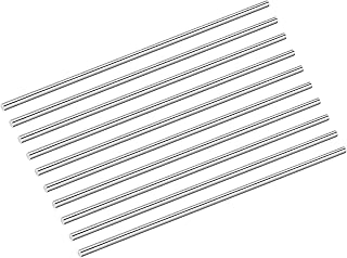 QUARKZMAN 10 Stück 304 Edelstahl Stäbe 4.5mm x 204mm Metall Vollschaft Rundstäbe Drehmaschine Stangen Material Für Modellflugzeug Auto Schiff DIY Basteln Metallbearbeitung