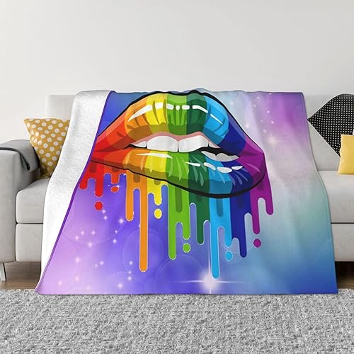 Mantas de forro polar suaves y cálidas para sofá y cama, para todas las estaciones, manta mullida y fresca compatible con LGBT gay homosexual