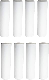 Compatible with 8-Pack Replacement GE GXWH04F Polypropylene Sediment Filter - Universal 10-inch 5-Micron Cartridge for GE HOUSEHOLD PRE-FILTRATION SYSTEM