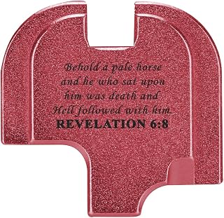 NDZ Performance Slide Cover Back Plate for Springfield Echelon 9mm Made in The USA Red Anodized Aluminum with Black Laser Engraved Patriotic Images - Choose Image & Plate Color - NDZ Performance