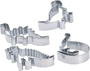 Kitchen Craft 6 Piece Stainless Steel Double Wire Cookie Cutter Cutter Set