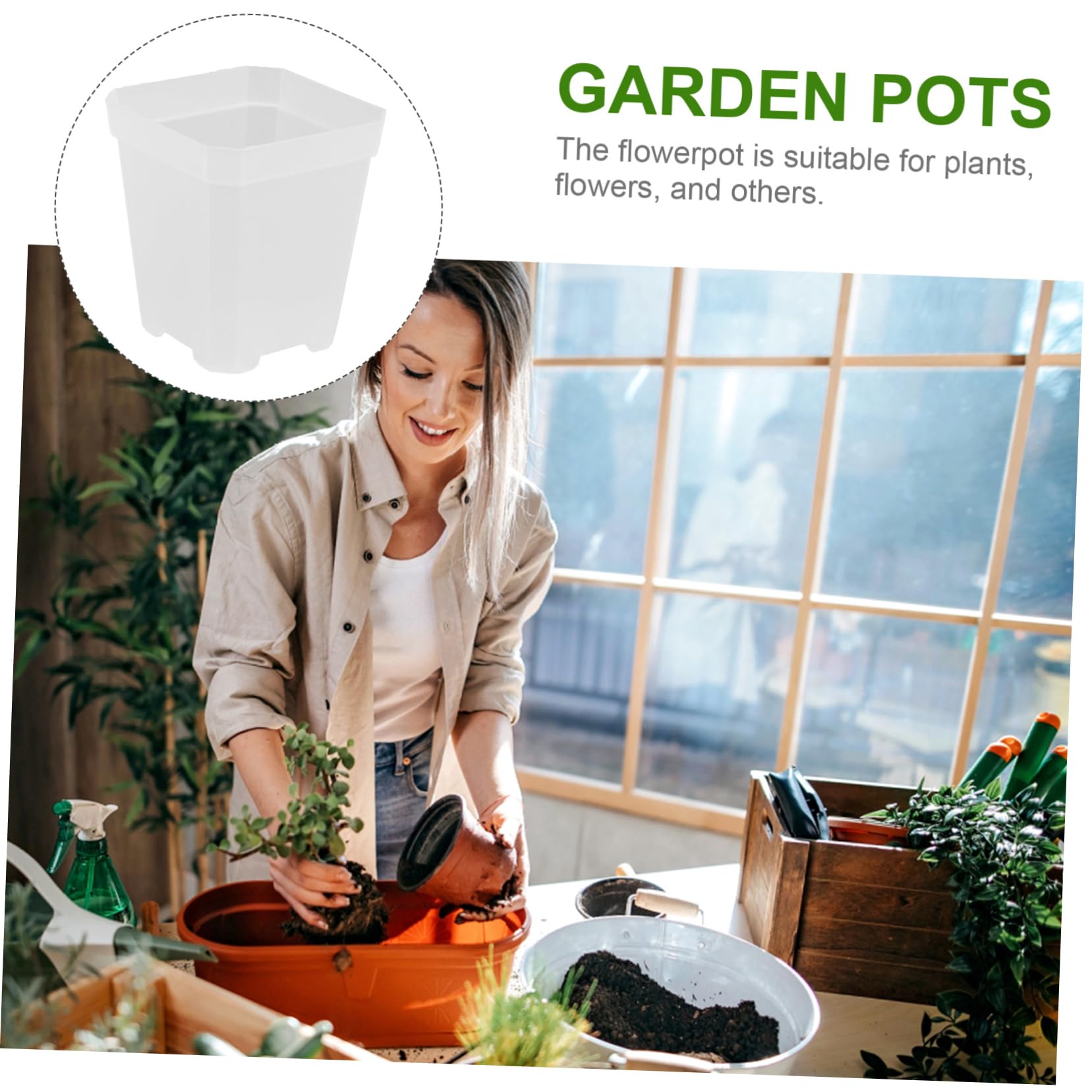 Mipcase 80pièces Pots De Semis Plastique pour Plantes Succulentes Cuvettes De Culture Durables avec Drainage Idéales pour Jardinage Intérieur Et Extérieur