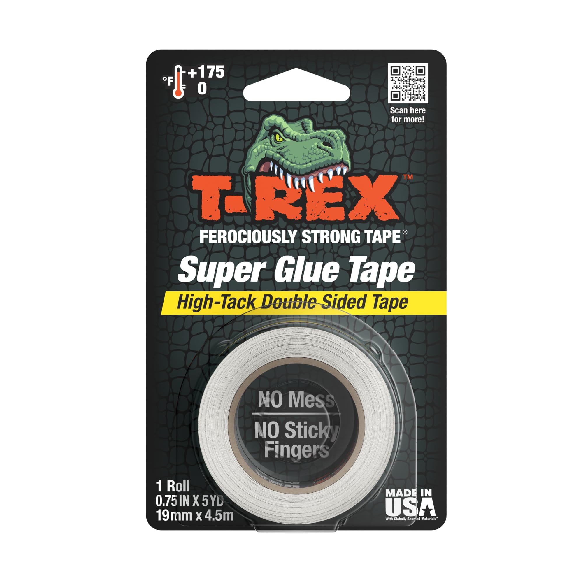 Shurtape T-REX® Double-Sided Superglue Tape 19mm x 4.5m SHU286853