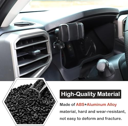 Miniatura 3 de Soporte de teléfono para tablero de automóvil compatible con Toyota TundraSequoia 2022-2023 para consola central de automóvil, clip para panel de