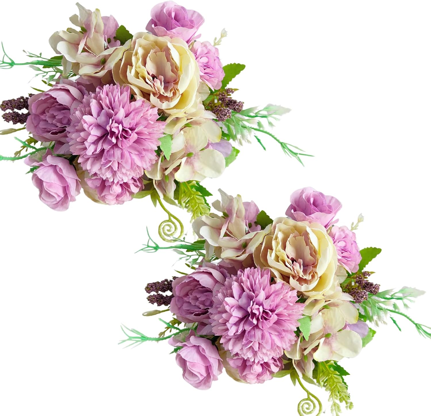 ASTRYAS Artificial Flowers, 2PCS Artificial Peonies Bulk
