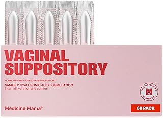 VMAGIC Vaginal Suppository by Medicine Mama – Feminine Moisturizer with Hyaluronic Acid to Help Restore Moisture, Relieve Dryness & Support Healthy Vaginal Tissue – 6 Pack (10 Suppositories Each)
