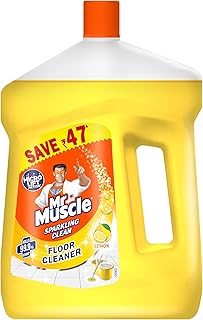 Mr. Muscle Floor Cleaner, Lemon, 2 Ltr | Kills 99.9% Germs