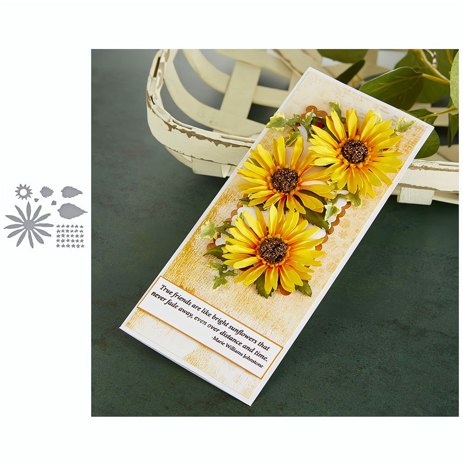 Nuovi fustelle in legno di girasole adatte per macchine per album di stampi comuni sul mercato  15