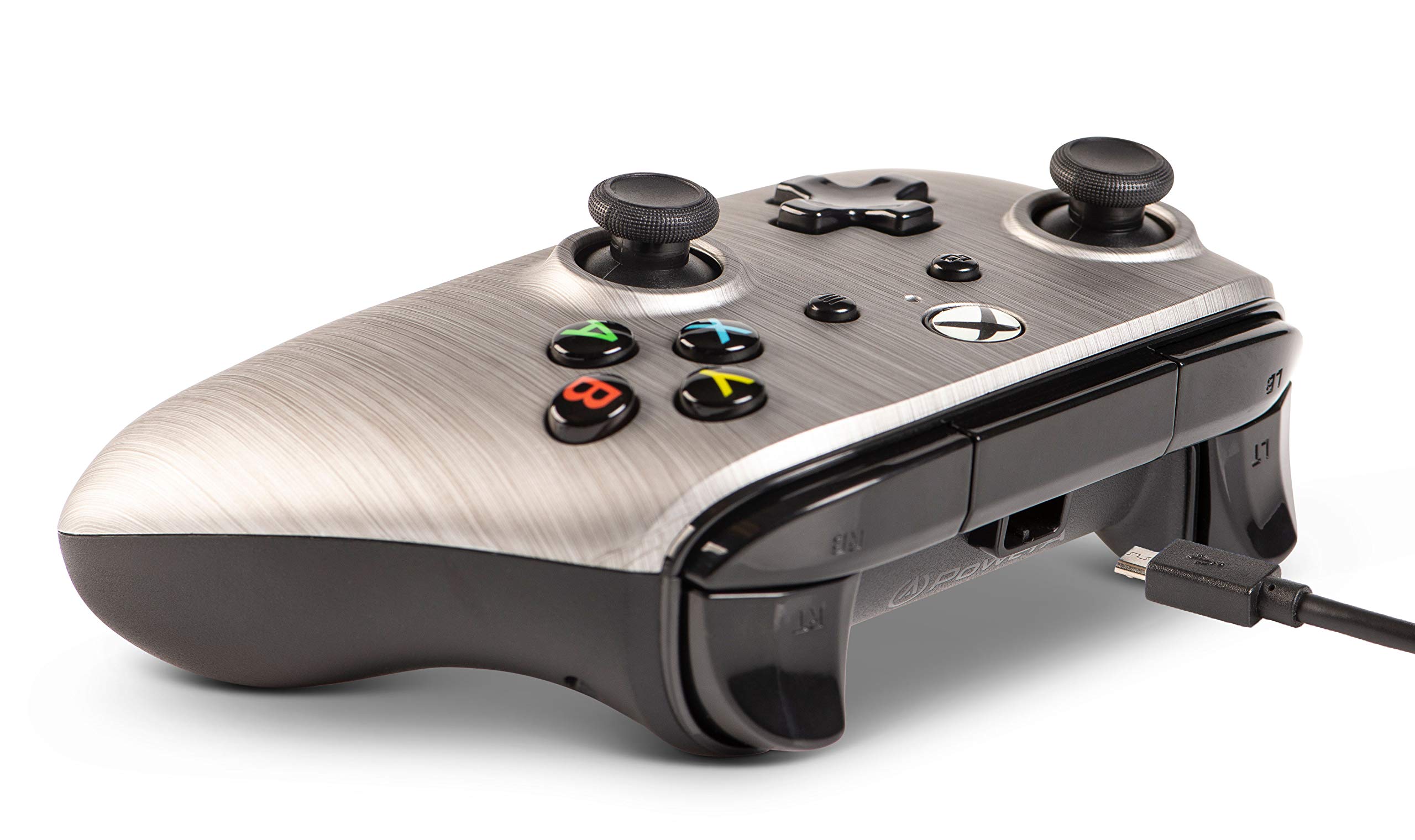 PowerA Manette filaire pour Xbox One - Aluminium brossé