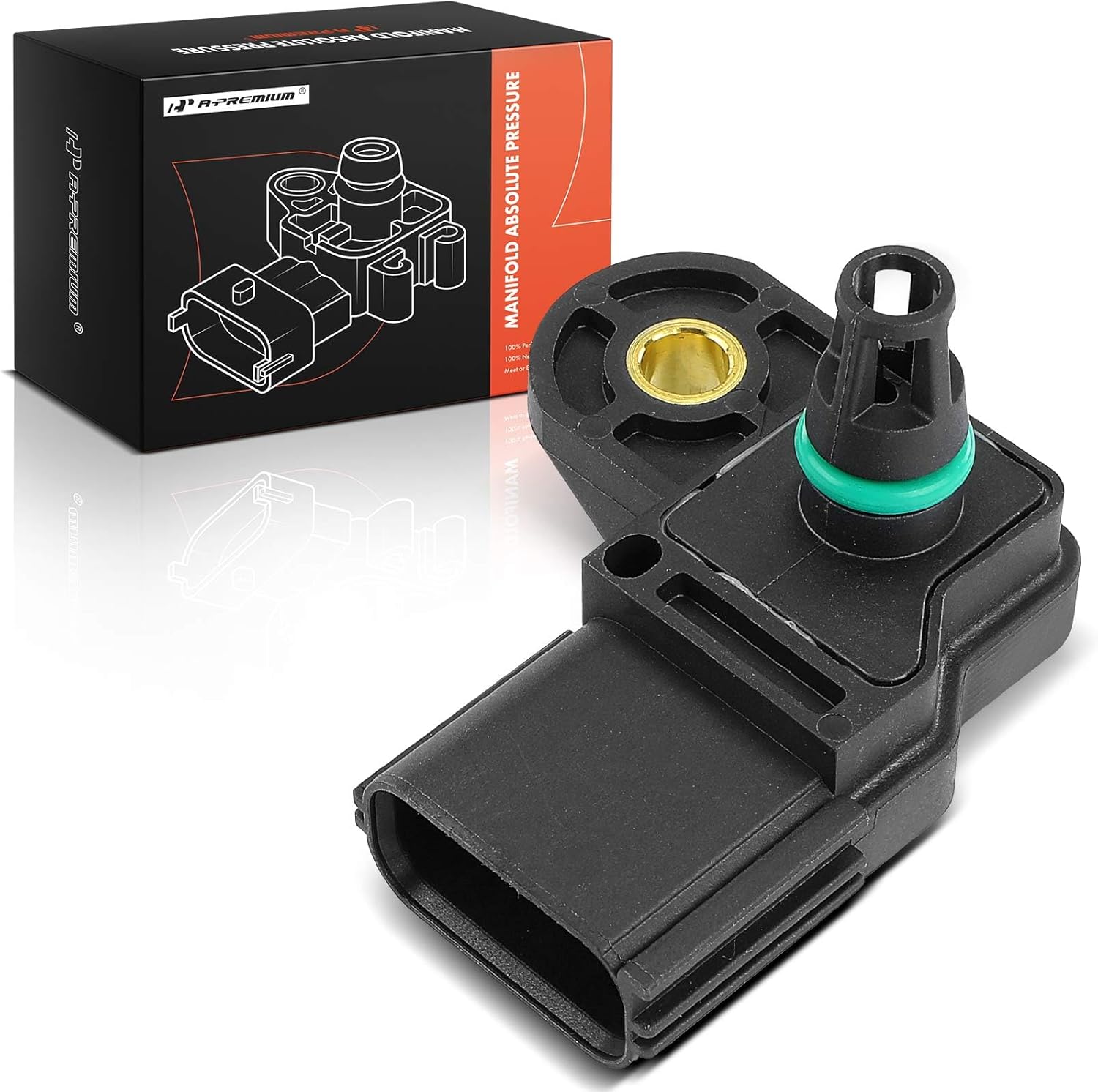 A-Premium Manifold Pressure (MAP) Sensor [4 Pins] Compatible with Mazda 3 2007-2013, 6 2006-2007, CX-7 2007-2012, 2.3L, Replace# AG9G9F479AA, L3K918211A