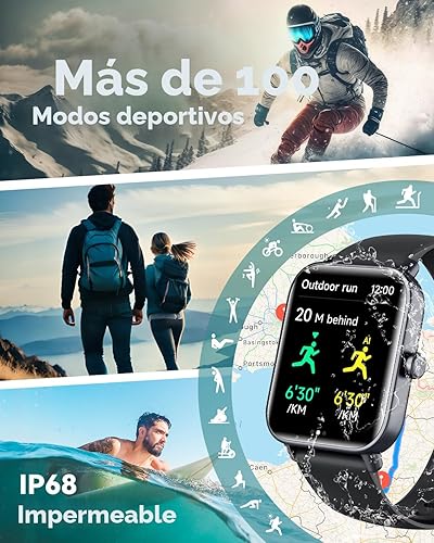 Miniatura 4 de Relojes inteligentes para mujereshombres, reloj inteligente para teléfonos Android y compatible con iPhone, Alexa integrado, relojes de fitness de