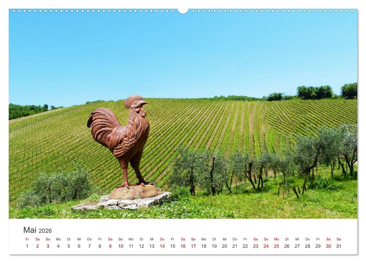 Südliche Toskana (hochwertiger Premium Wandkalender 2026 DIN A2 quer), Kunstdruck in Hochglanz: Die Toskana ist ein traumhaftes Wandergebiet. (CALVENDO Orte)