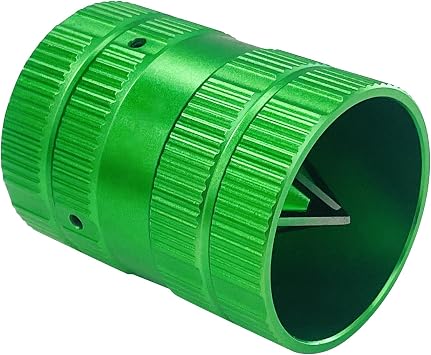 Inner-Outer Reamer PVC Deburring Tool, 1/4 to 1-5/8 O.D. for Copper Aluminum PVC PPR Pipes Green