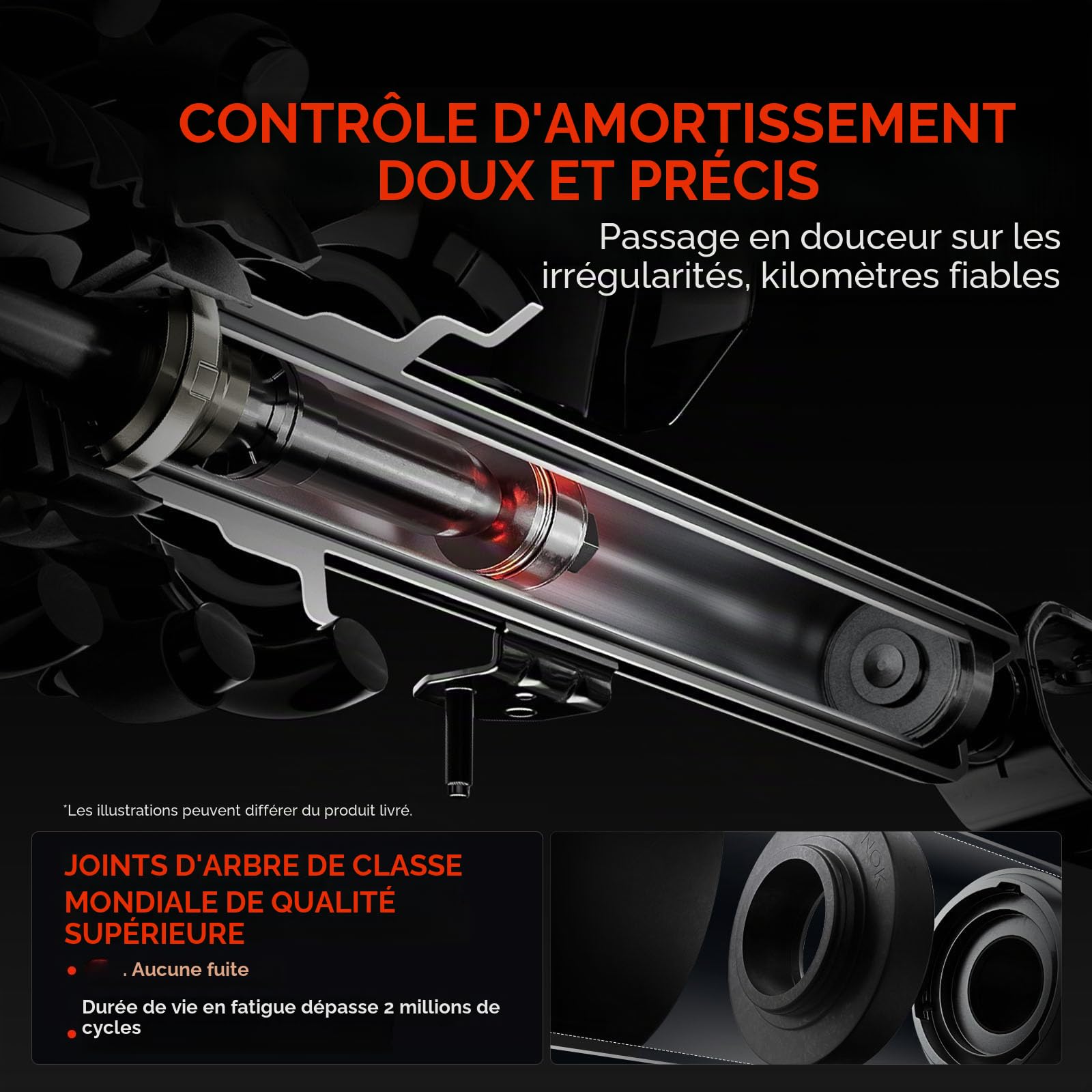 Frankberg 2 amortisseurs avant 422 mm à pression de gaz 3338058 | Compatible avec: C3 III Fourgon SX SY, Fourgonnette Cactus C4 0B 0P, Cactus C4, C3 III SX
