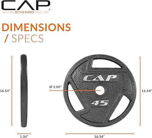 Miniatura 4 de CAP Barbell 2-Inch Olympic Grip Weight Plate  Multiple Options