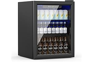 Compact Mini Fridge 1.6 Cubic Feet, Holds Up to 70 Cans
