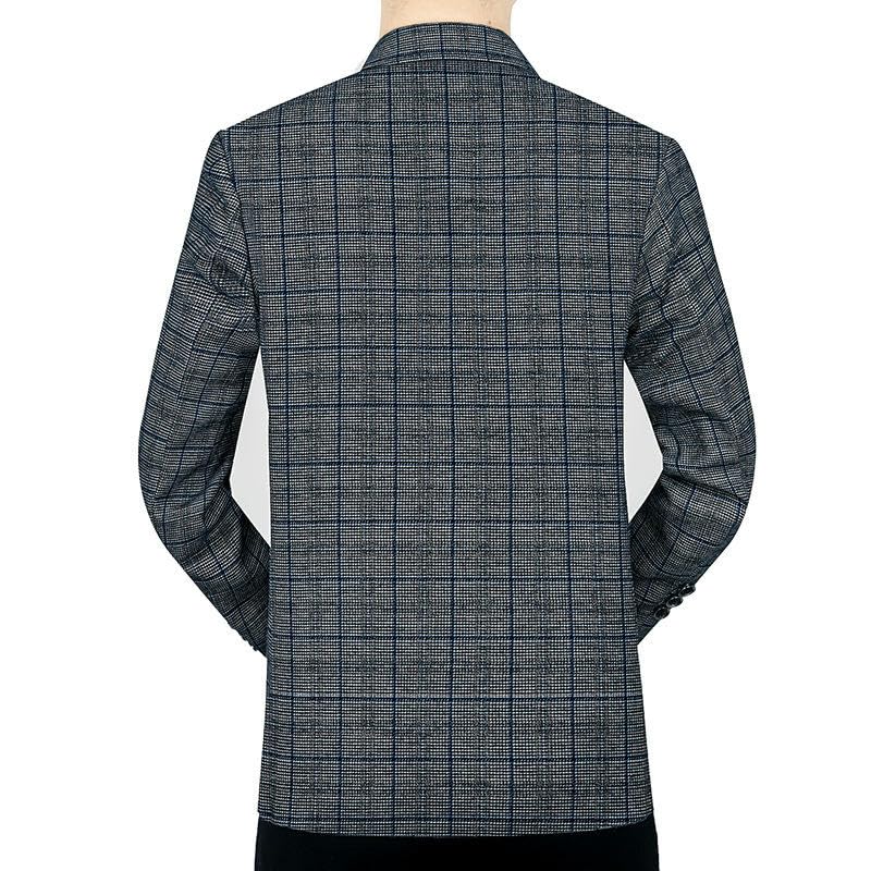 Blazer décontracté homme veste polyvalente coupe fluide - 4