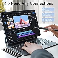 Vista 24 de Stylus (5 unidades), lápiz capacitivo 2 en 1 para pantalla táctil, alta precisión y sensibilidad, adecuado para tabletas iPhone/iPad/Android