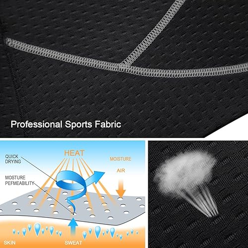 Miniatura 5 de Souke Sports Men's Cycling Underwear Shorts 4D Padded Bike Bicycle MTB Liner Shorts with Anti-Slip Leg Grips