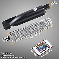 Vista 6 de NDRUSH Panel de puerta interior LED RGB con luz de cortesía, compatible con Silverado/Sierra C/K 1500 2500 3500 Pickup Suburban Tahoe Avalanche