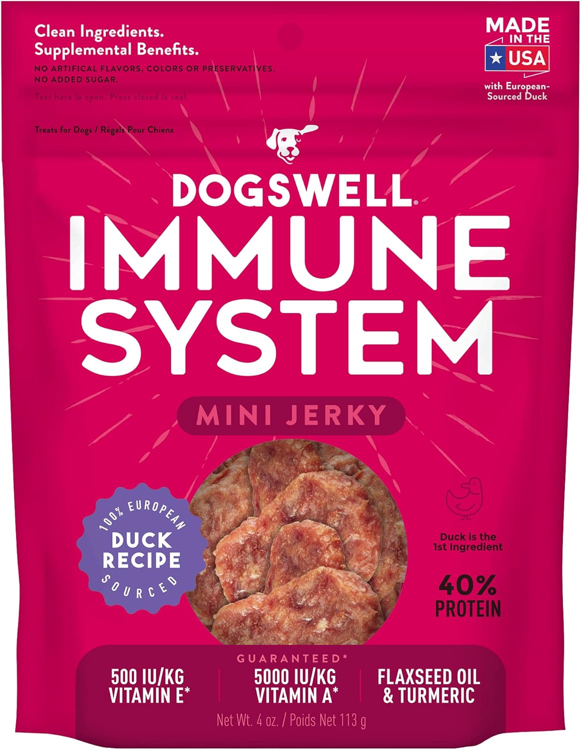 DOGSWELL Jerky for Immunity & Defense Mini Grain Free