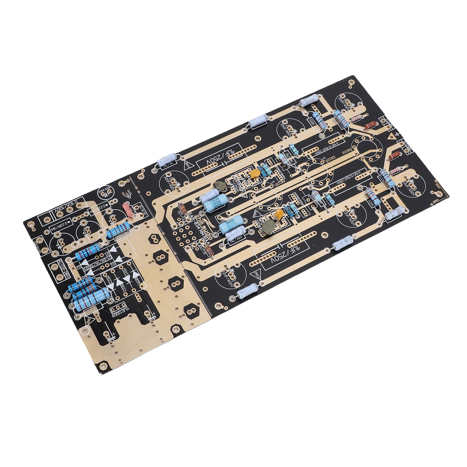Duokon Scheda Amplificatore di Potenza Scheda Amplificatore Fono PCB per Tubi ECC83 5,12 X 11,22 Pollici Equalizzazione RIAA 3 Prese per Tubi Giradischi Audio Fai da Te per l'ascolto di Vinili