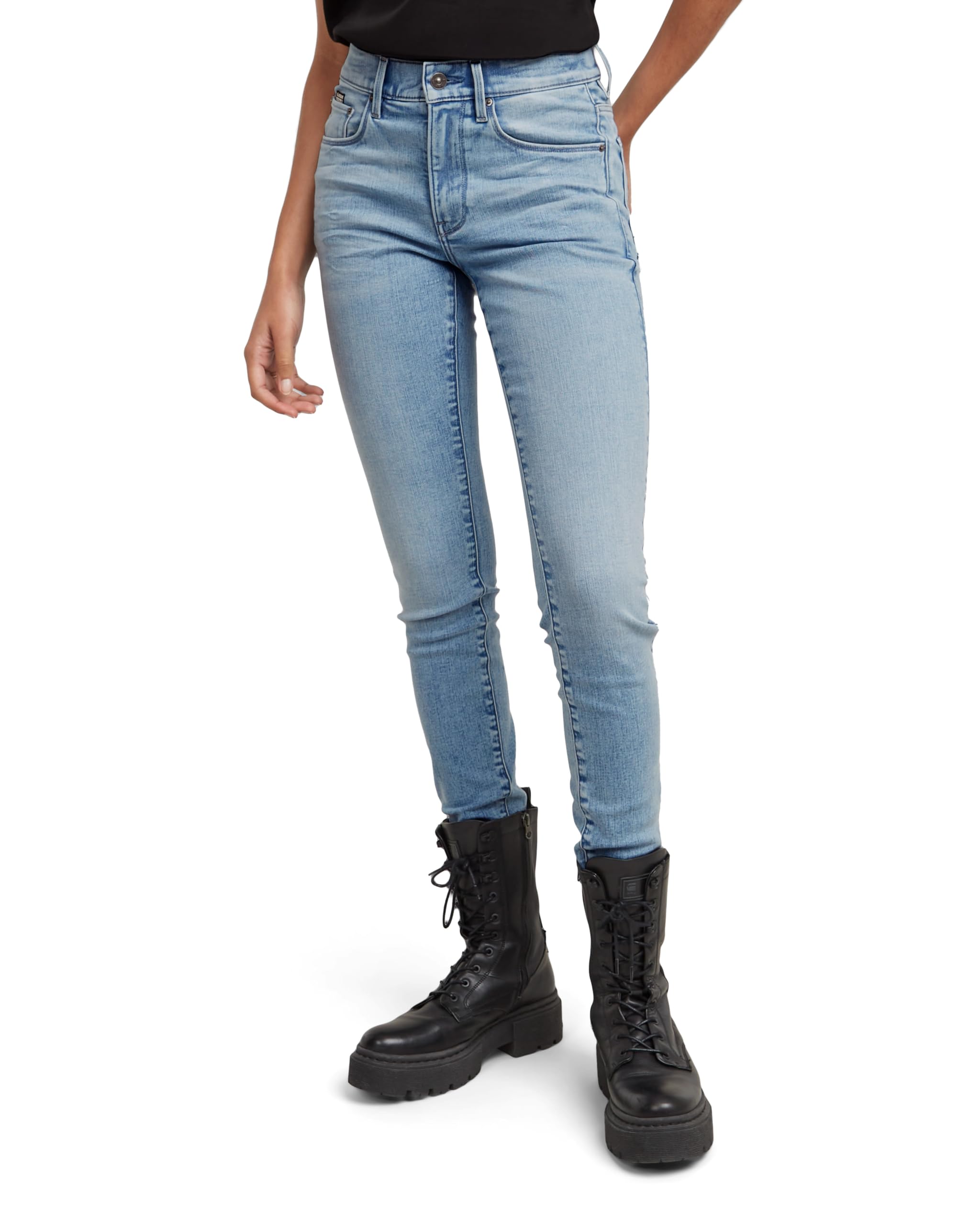 G-Star Women's 3301 Skinny Jeans, Blue (lt aged D05175-8968-424), 28W / 30L