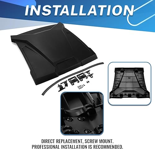 Miniatura 7 de KUAFU Cubierta de techo rígida, 1 pieza compatible con Polaris RZR Trail S 900 1000 Premium Ultimate Sport 2021-2025 repuesto para techo duro 2884729
