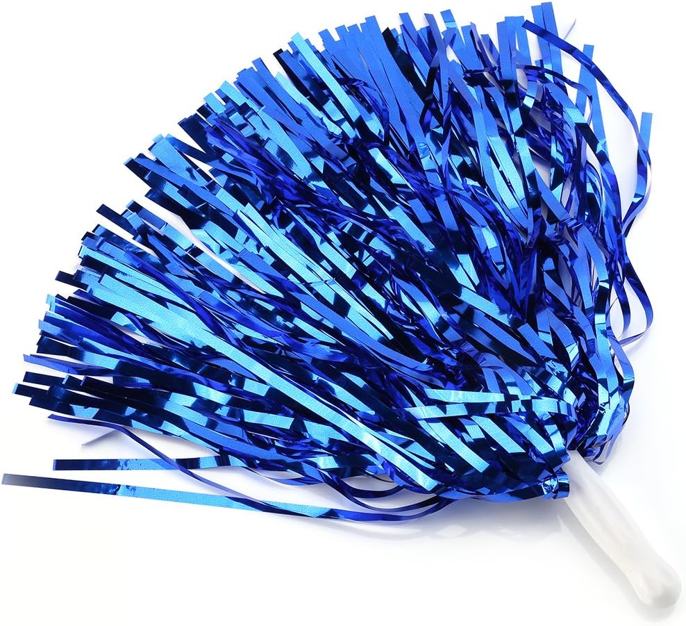 Vbestlife Cheerleading Poms 6 pcs Pompoms Cheer Costume Accessory for Party Dance Sports (Blue) pom poms Blue and Green : Sports & Outdoors