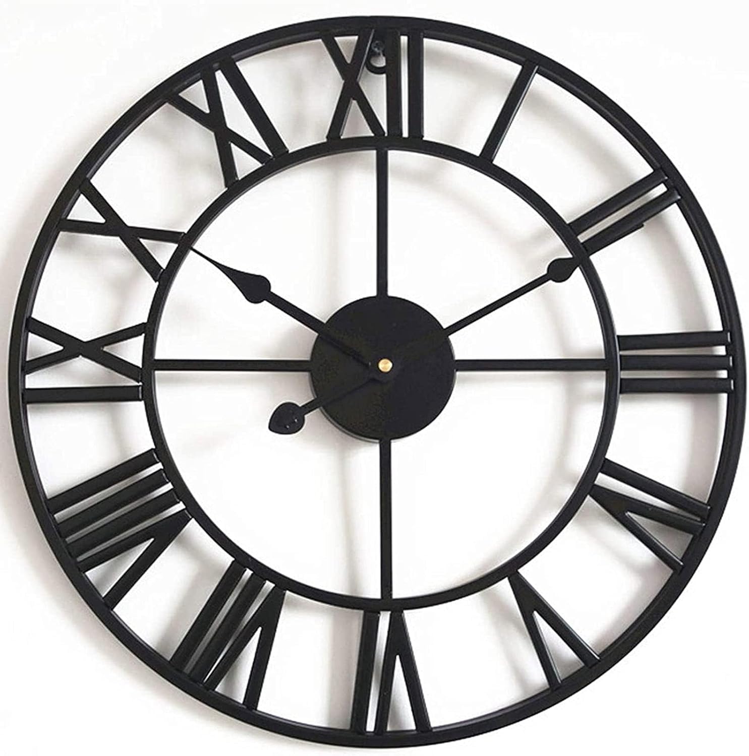 Reloj de metal para exteriores impermeable con diseño de hierro clásico