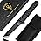AUBEY Tanto Blade EDC Knife, 440 Steel Pocket Folding Knife with Liner Lock, Clip, Aluminum Handle and Glass Breaker, Nice Gift for Men Women (Black)