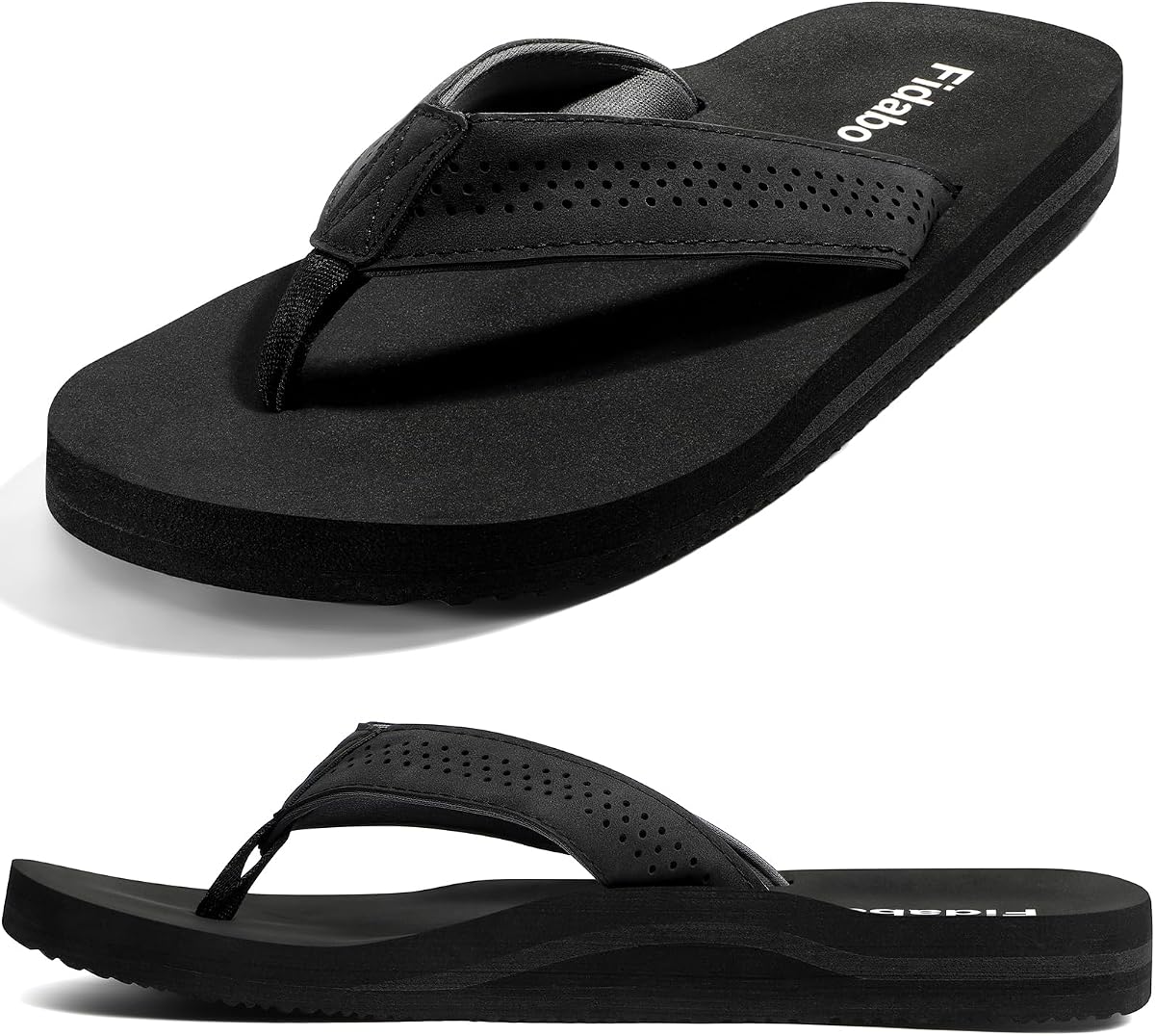 Men's Flip Flops with Arch Support–Comfortable Non-Slip Yoga Mat Sandals for Casual Summer, Pool & Beach