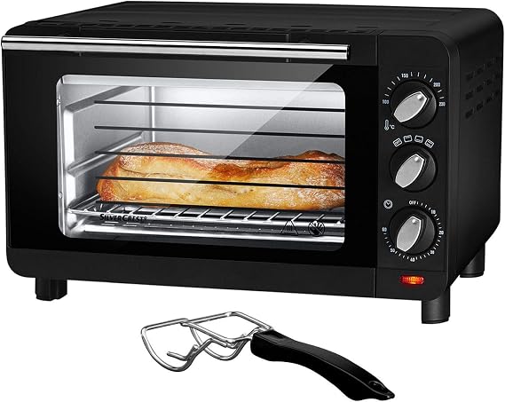 Silvercrest Mini forno 15 L – 1300 W Ö forno per pizza mini forno SGB 1200  Doppia porta in vetro forno forno da tavolo grill Nero : Amazon.it: Casa e  cucina