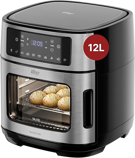 WAP Fritadeira Elétrica Air Fryer OVEN DIGITAL 12 Litros, Revestimento Antiaderente, 10...