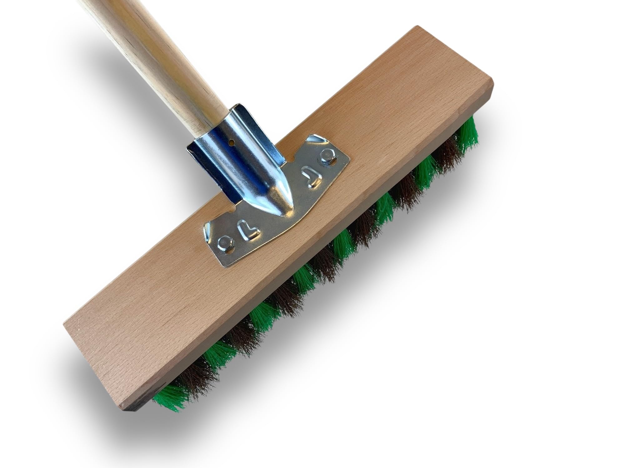 Kibros Balai cantonnier Jardinage 32 cm Fibre zébrée Manche Bois